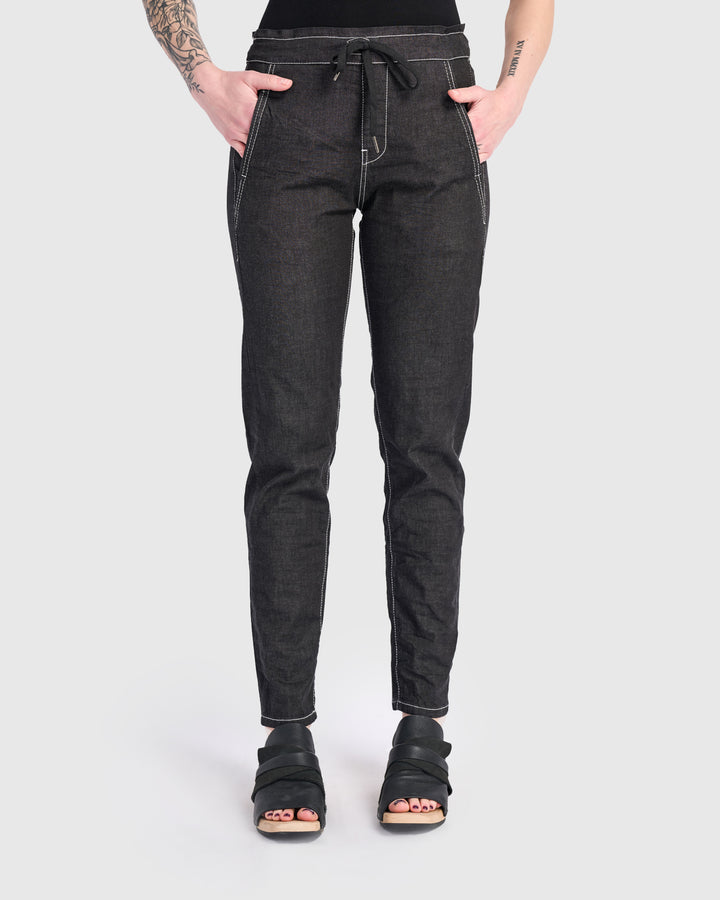 Urban Washed Iconic Stretch Jeans, Jet