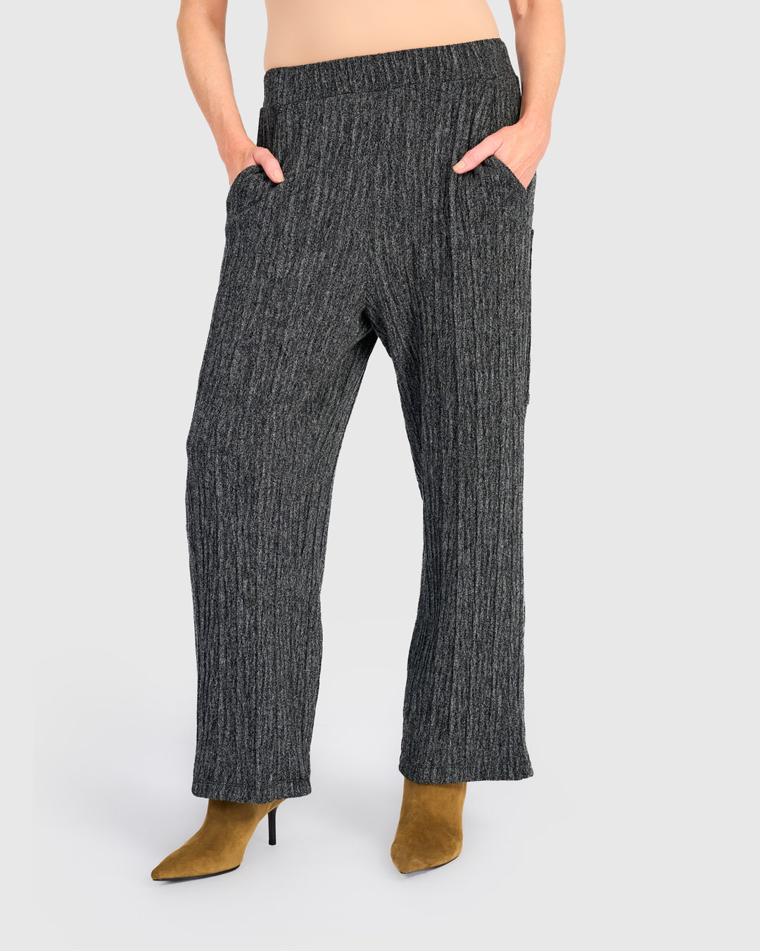 Urban Heather Knit Straight Pants, Graphite