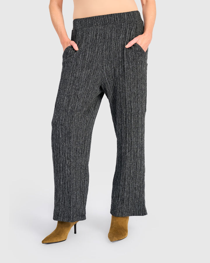 Urban Heather Knit Straight Pants, Graphite
