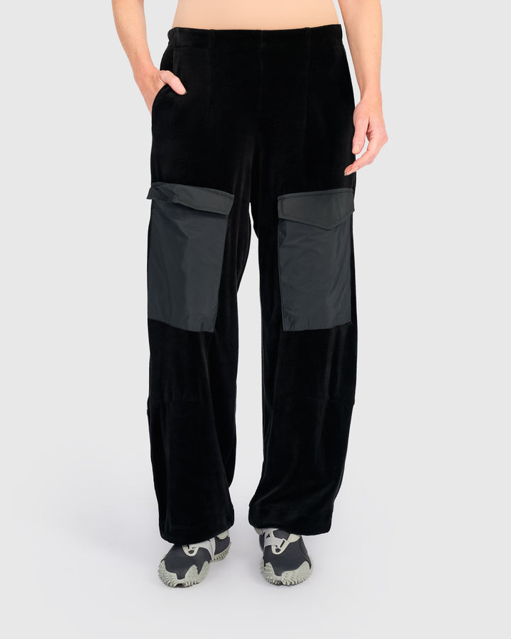 Urban Velvet Lounger Pants, Black