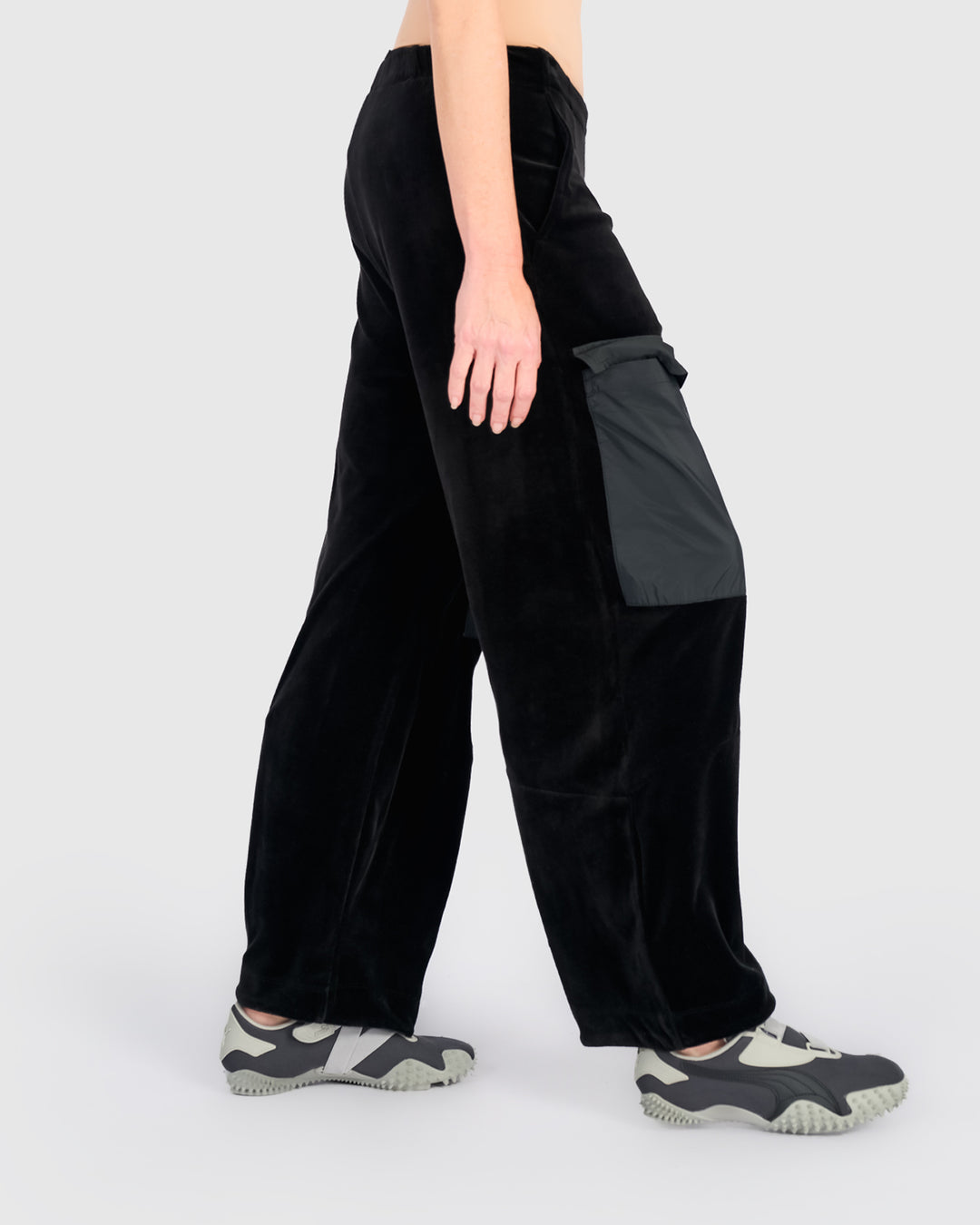 Urban Velvet Lounger Pants, Black