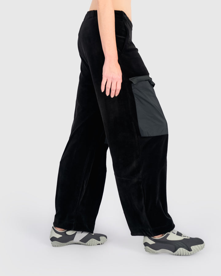Urban Velvet Lounger Pants, Black