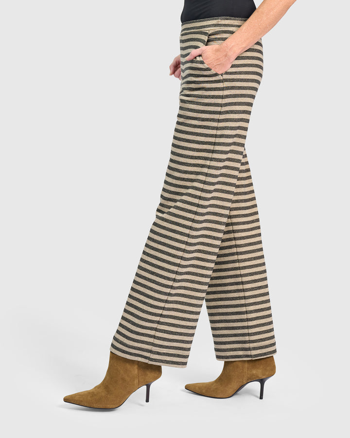 Urban Elevation Straight Pants, Camel Stripe