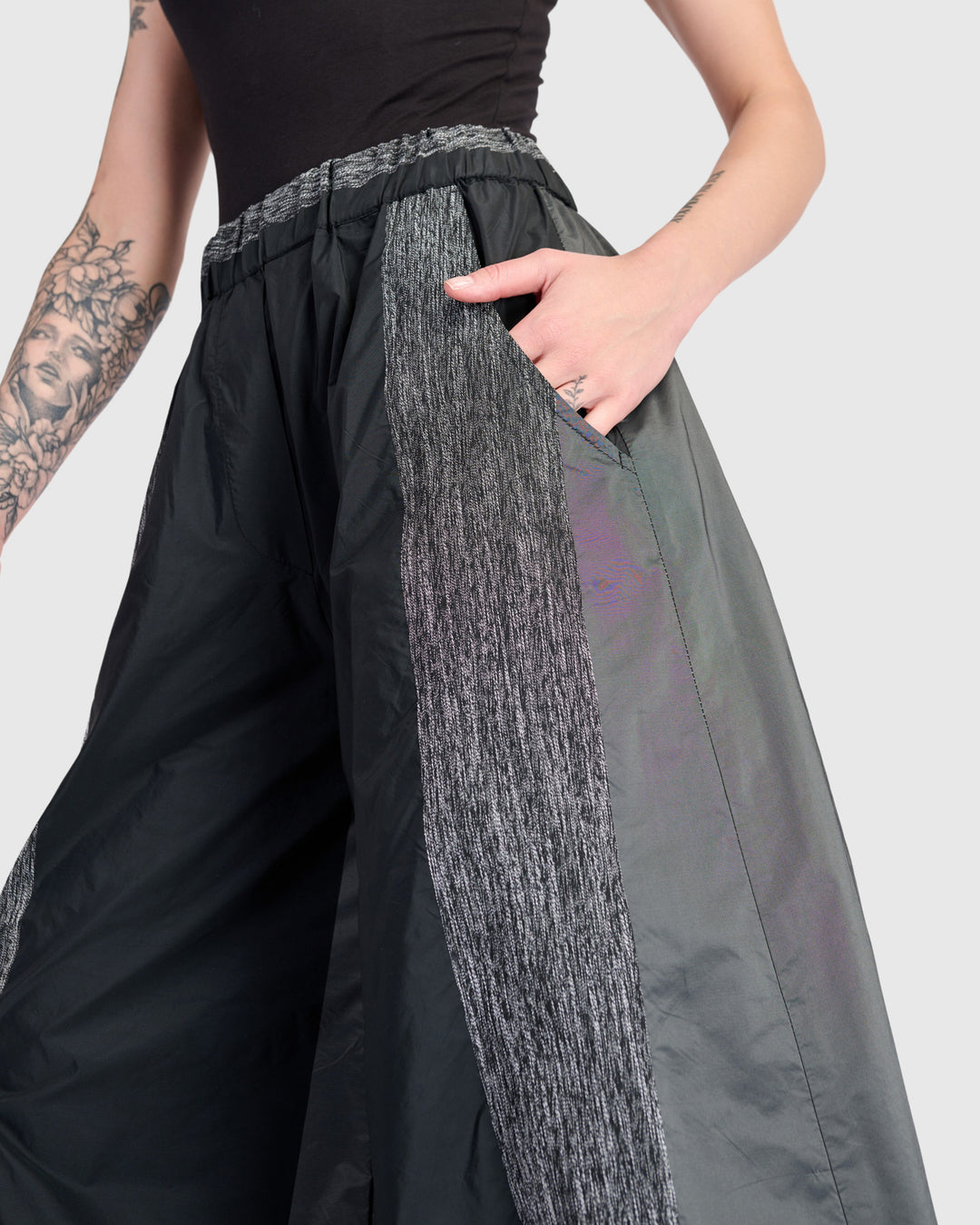 Tasset Wide Leg Pants, Iron