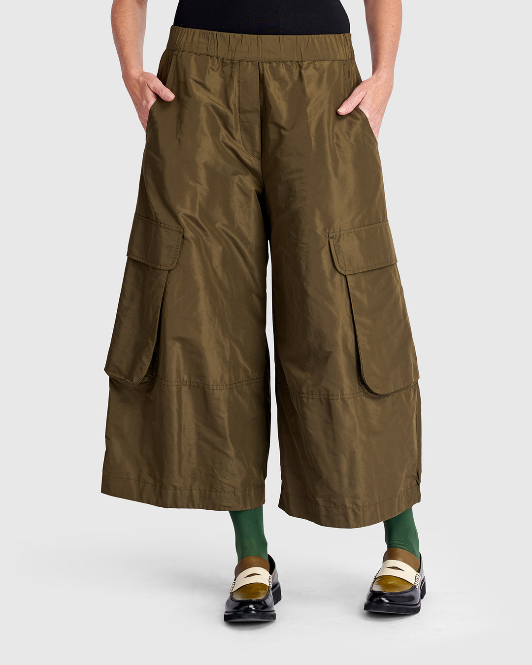 Urban Wide Cargo Pants, Khaki
