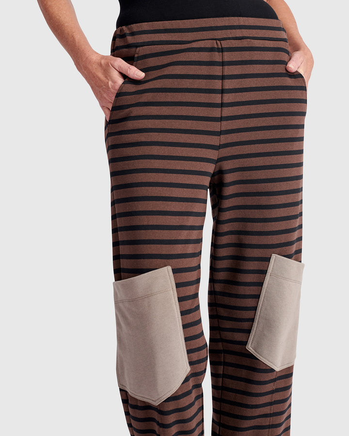 Urban Spree Relaxed Pants, Stripes