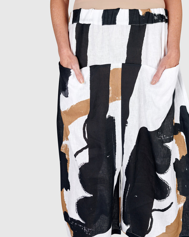 Urban Stave Harem Pants, Zebra