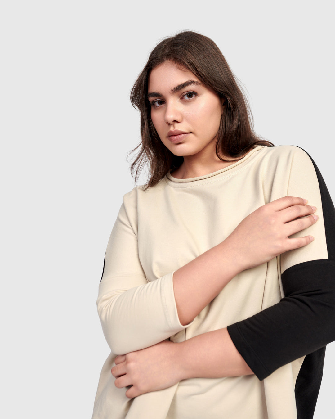 Lena Pullover Top, Cream