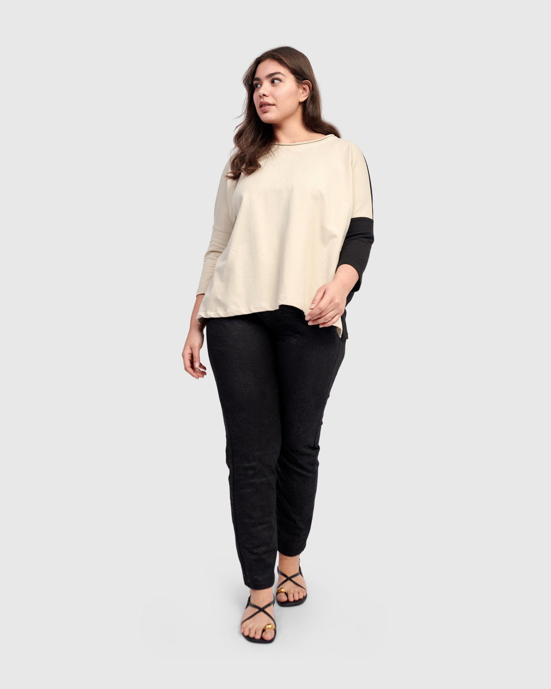 Lena Pullover Top, Cream