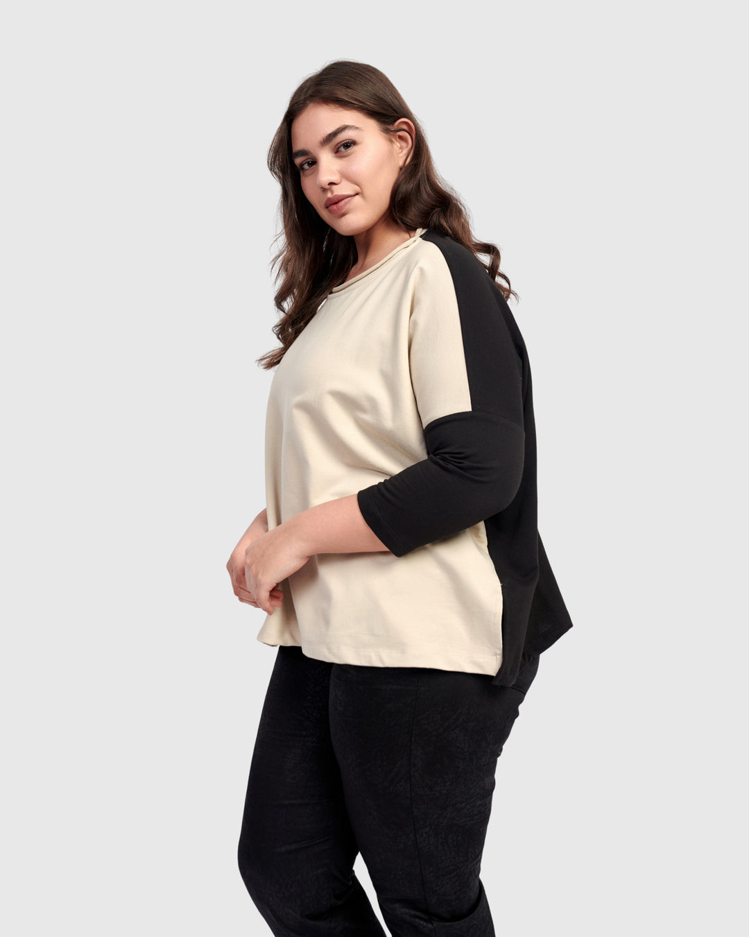 Lena Pullover Top, Cream