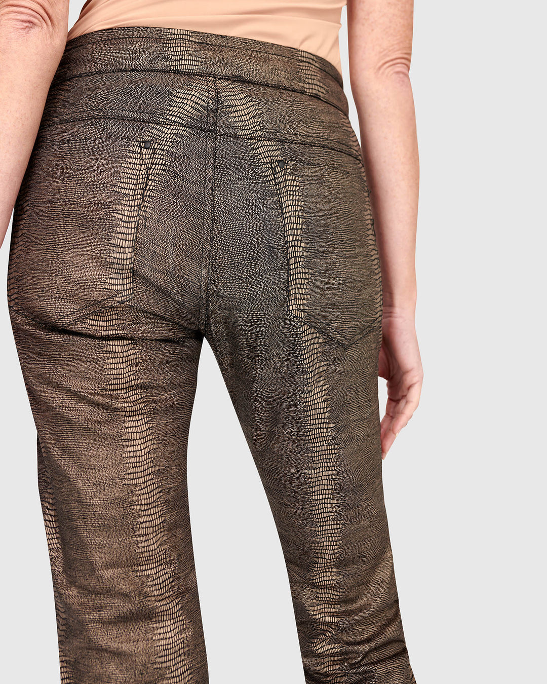 Serpent Iconic Stretch Jeans, Bronze