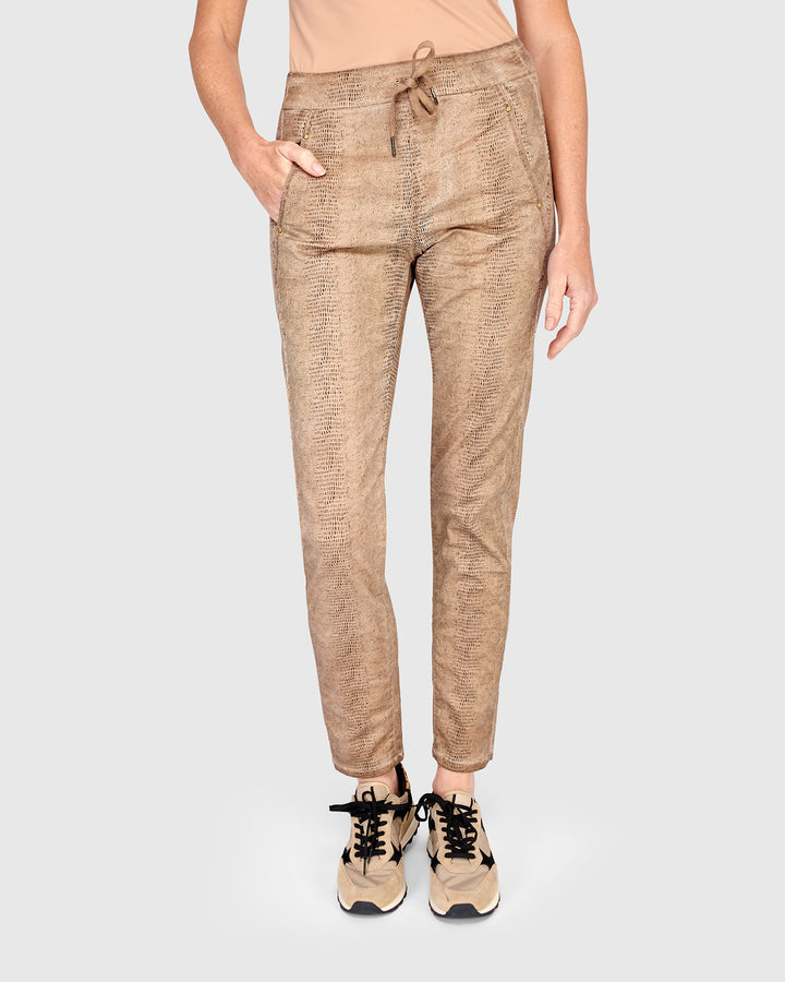 Serpent Iconic Stretch Jeans, Camel