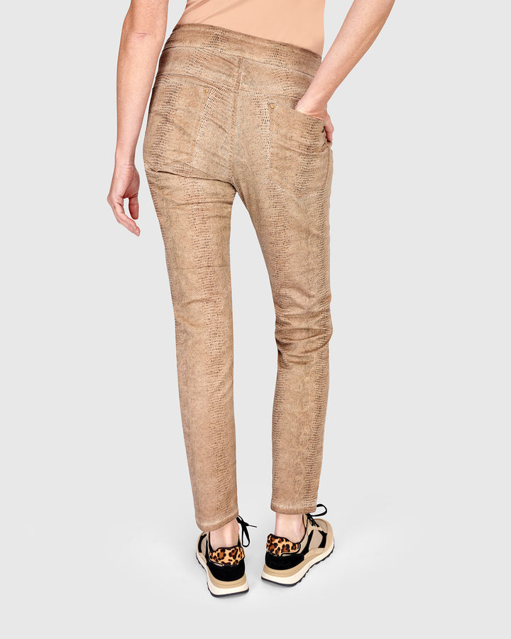 Serpent Iconic Stretch Jeans, Camel