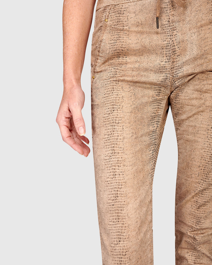 Serpent Iconic Stretch Jeans, Camel