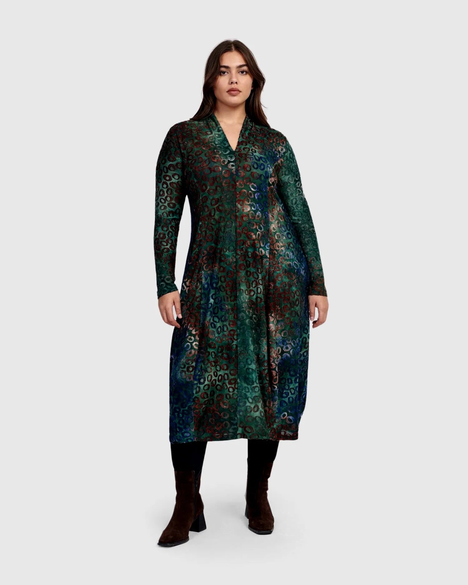 Bayou Cocoon Dress, Lagoon – Alembika U.S.