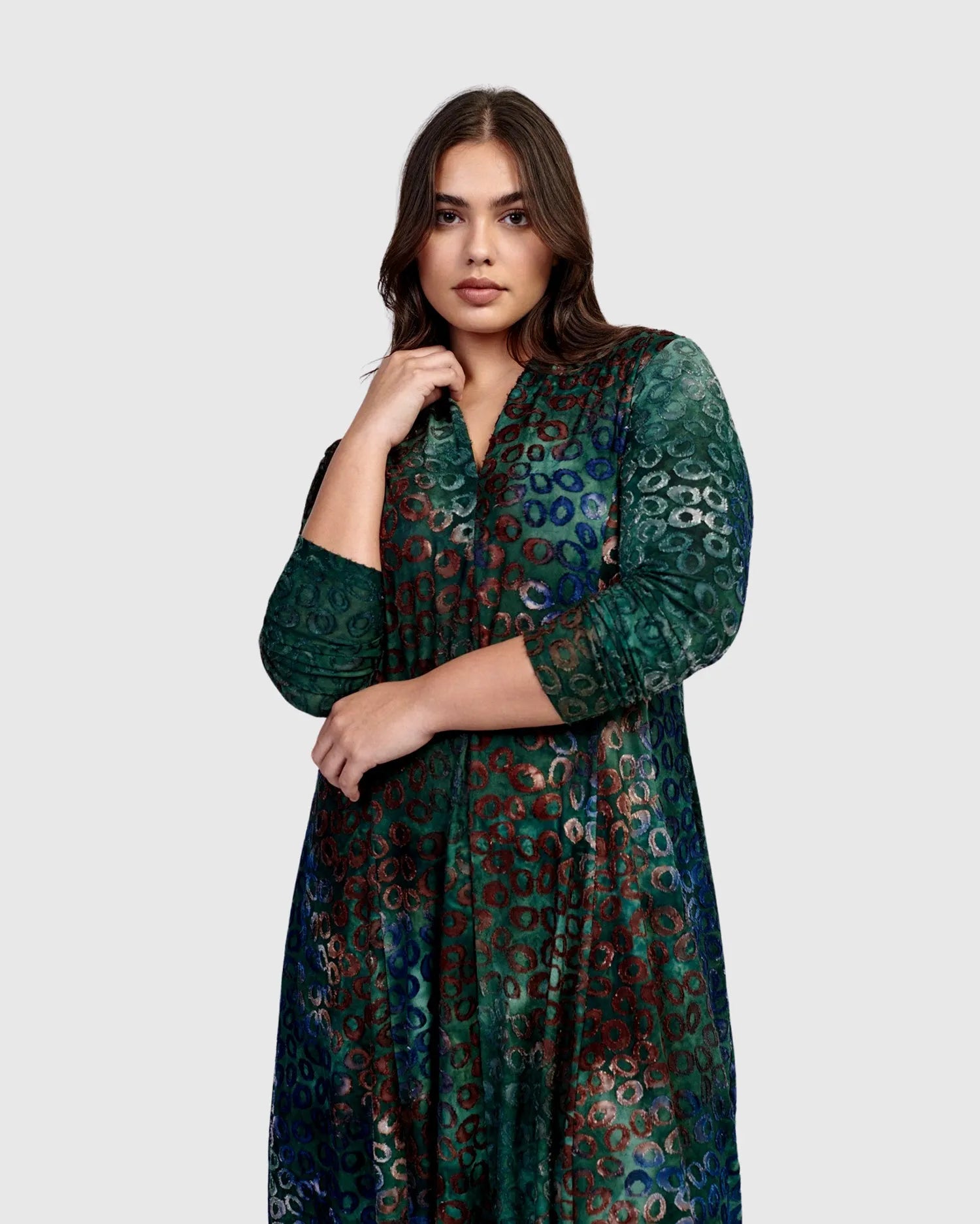 Bayou Cocoon Dress, Lagoon – Alembika U.S.