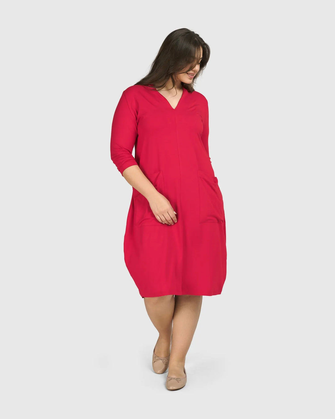 red cargo dress S Luxe Scarlet Satin Ruffle Midi Dress With Waist Tie