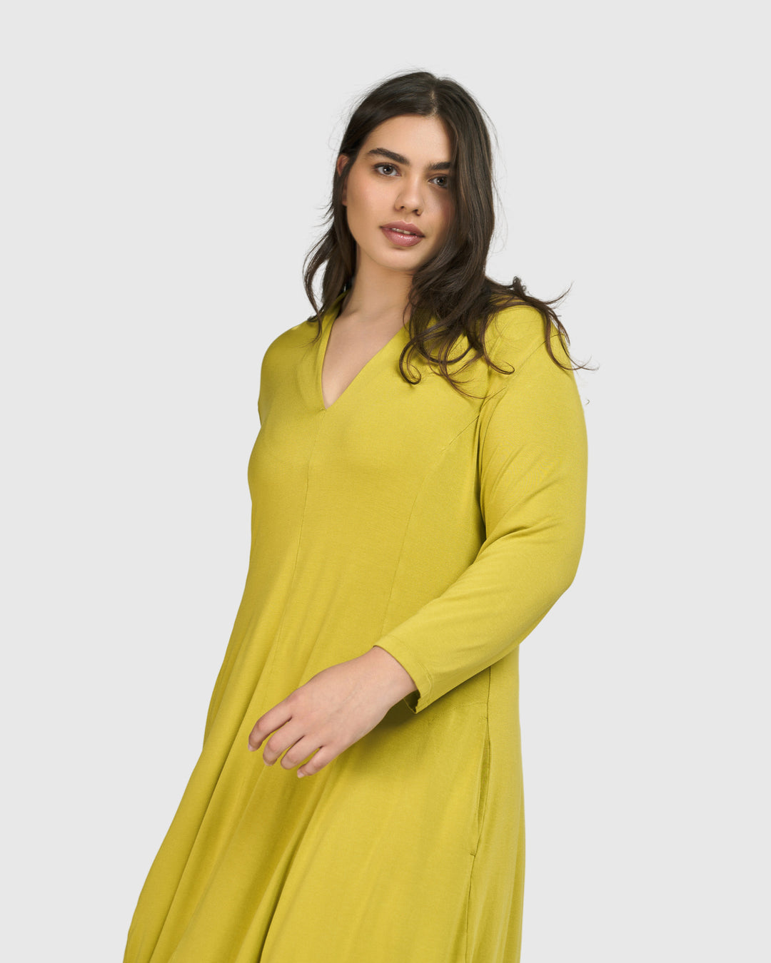 Essential Cocoon Dress, Lime