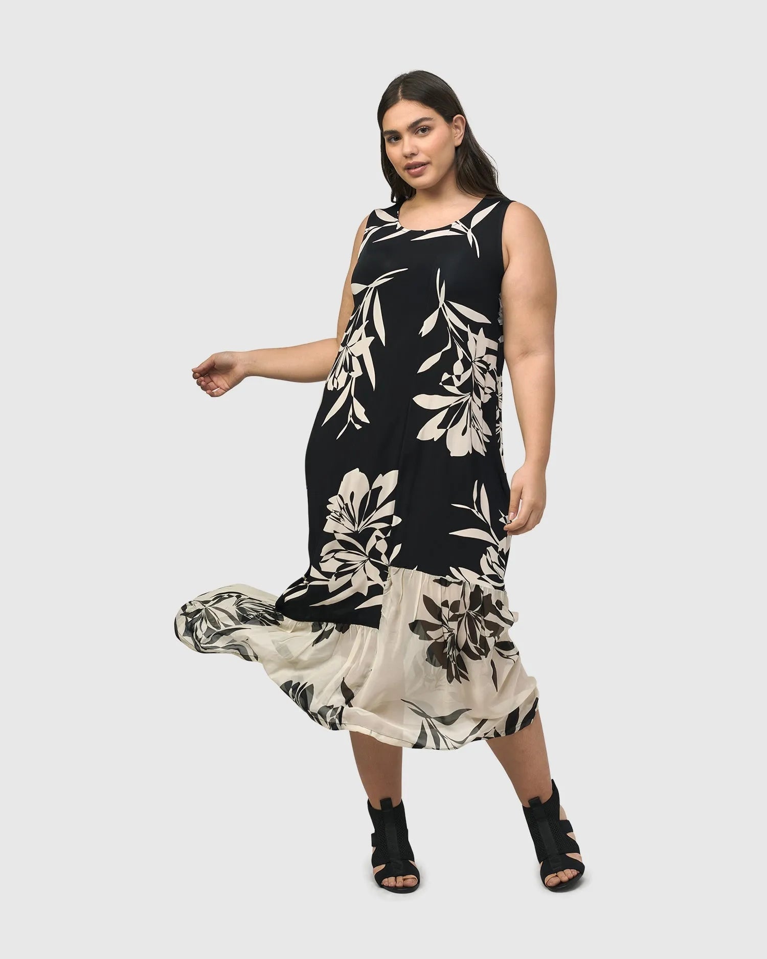Prosecco Sleeveless Tunic Dress, Floral – Alembika U.S.