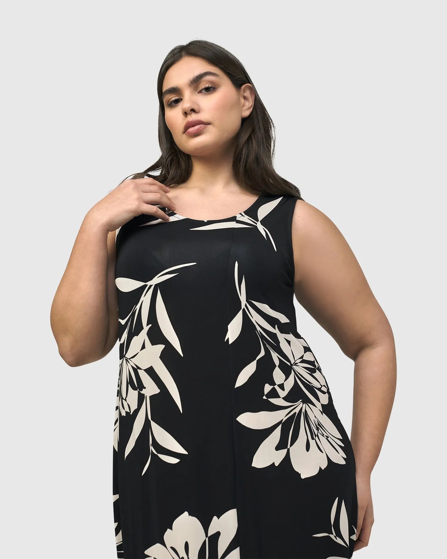 Alembika Prosecco Sleeveless Tunic Dress Floral Floral 5 US 14 16
