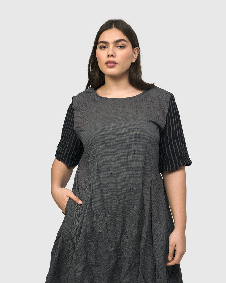 Demeter Relaxed Cocoon Dress, Mix