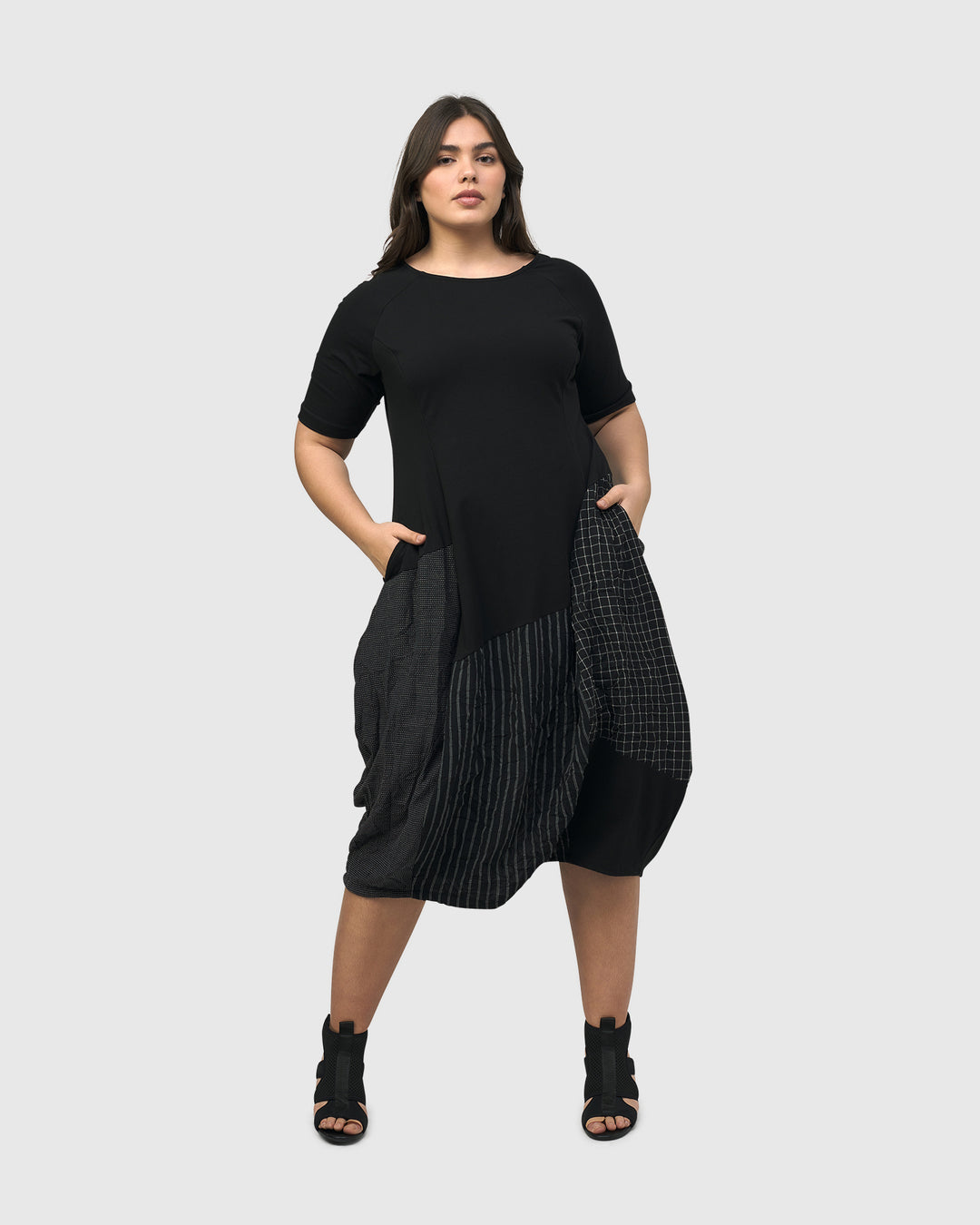 Hera T-Shirt Cocoon Dress, Mix