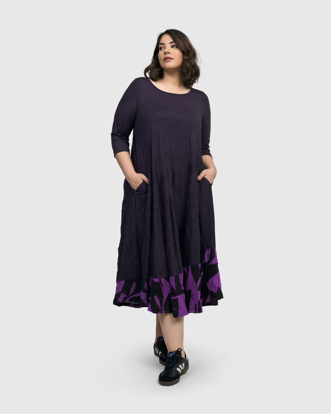 Chrysalis Midi Dress, Violet