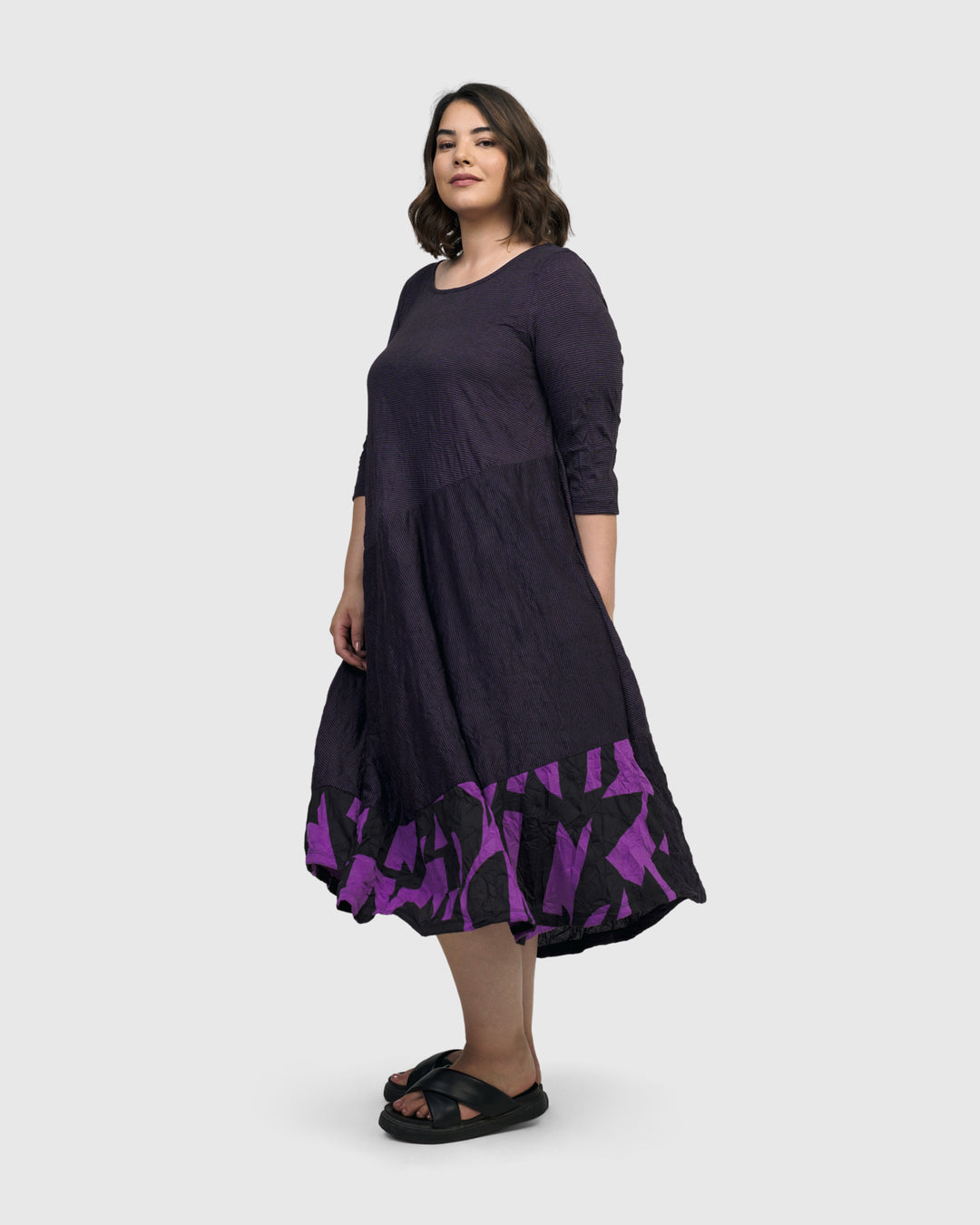Chrysalis Midi Dress, Violet