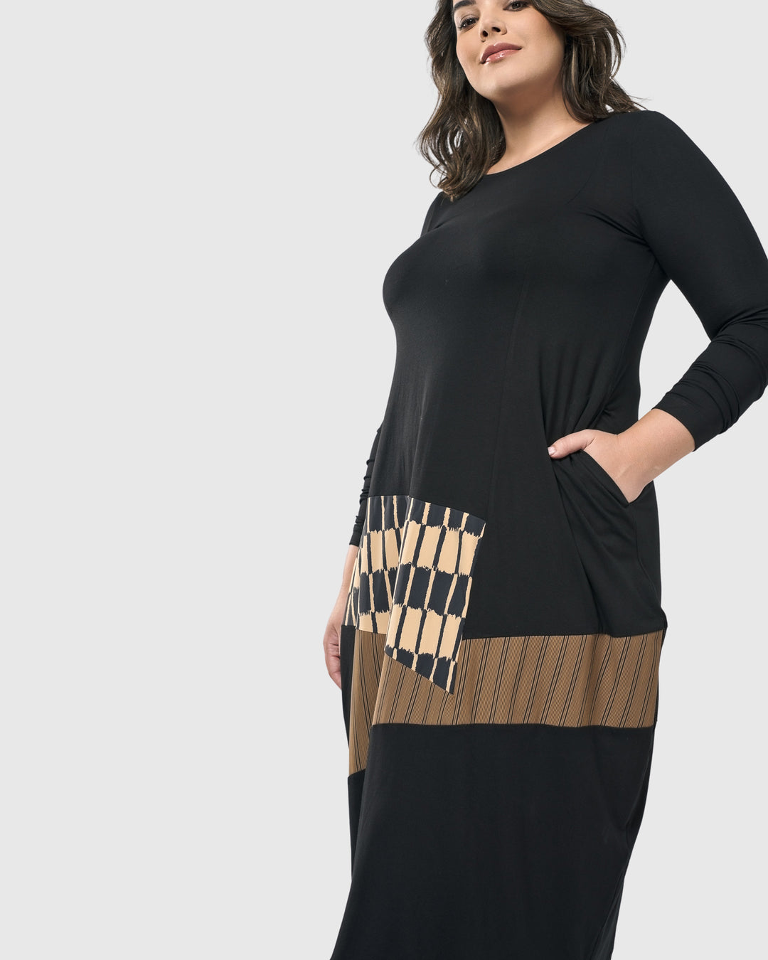 Sycamore Cocoon Dress, Coffee