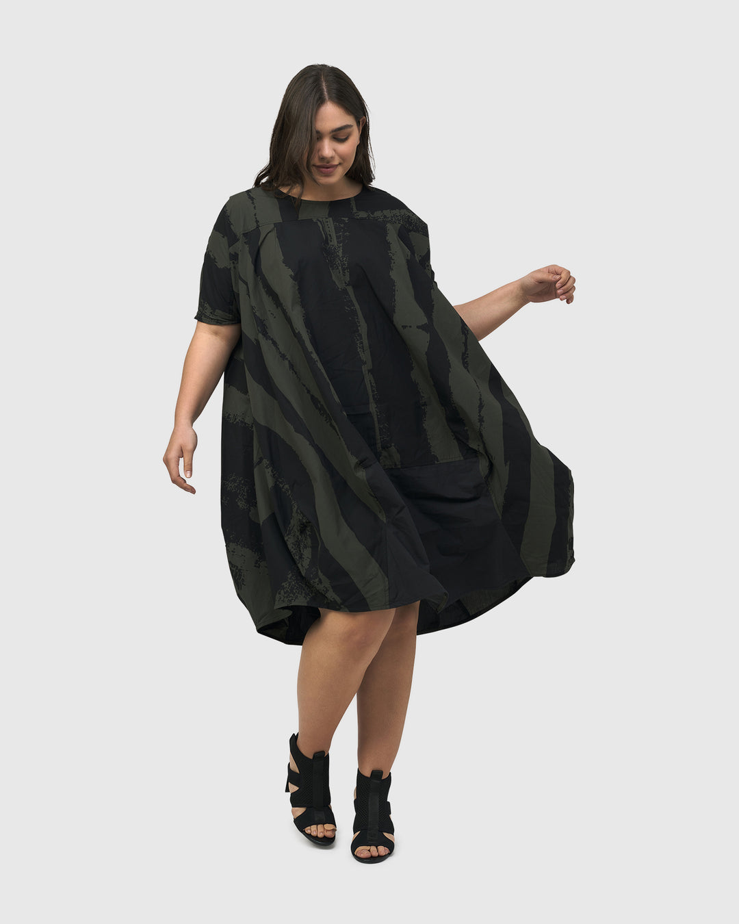 Urban Sake Muumuu Dress, Khaki