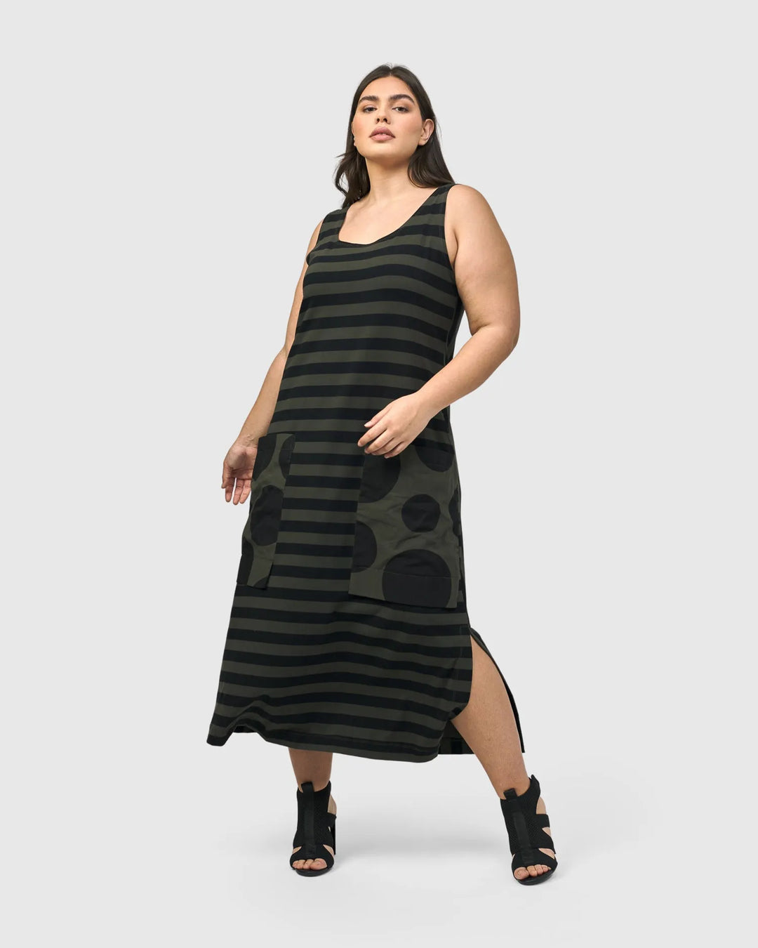 Urban Maxi Tank Dress, Khaki Alembika U.S. Urban Maxi Tank Dress, Khaki Alembika U.S.