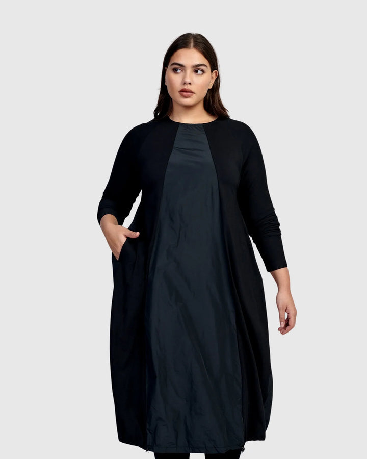 Urban Lyra Midi Dress, Black