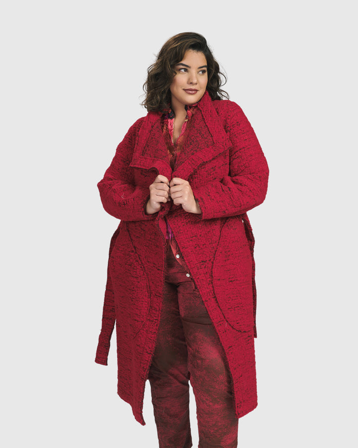 Leading Lady Coat, Scarlet