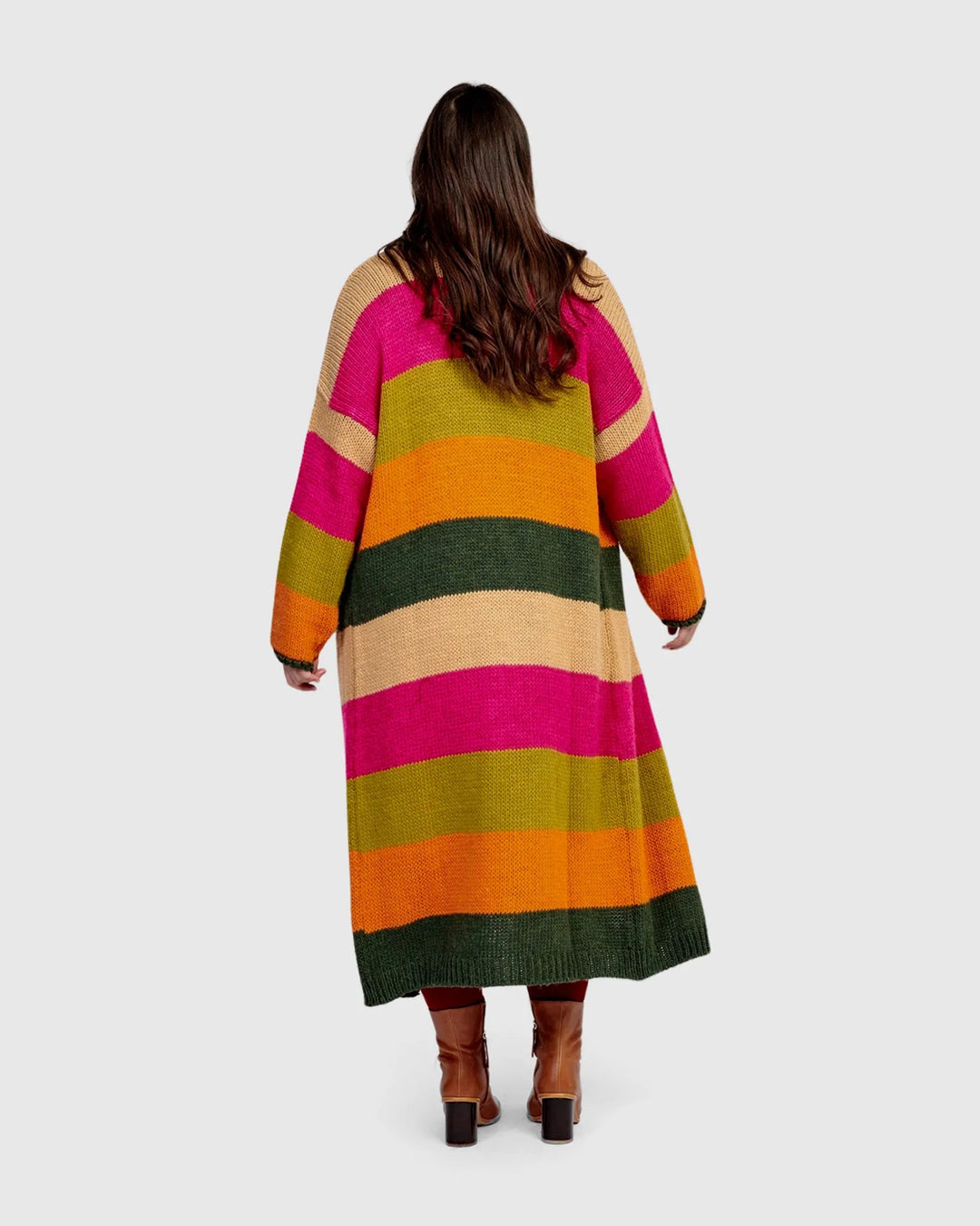 Jemima Maxi Cardigan, Stripes