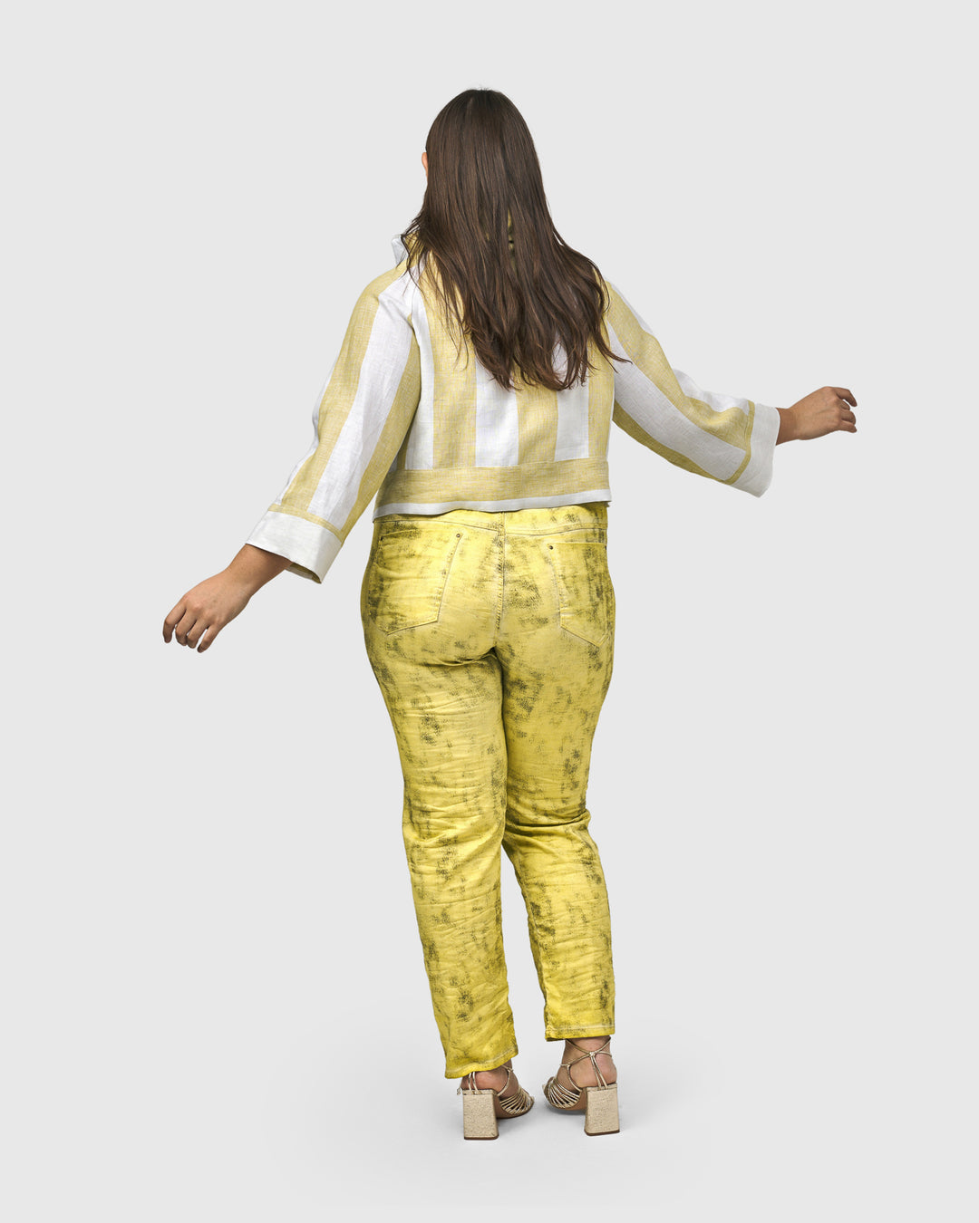 Iconic Stretch Jeans, Citron