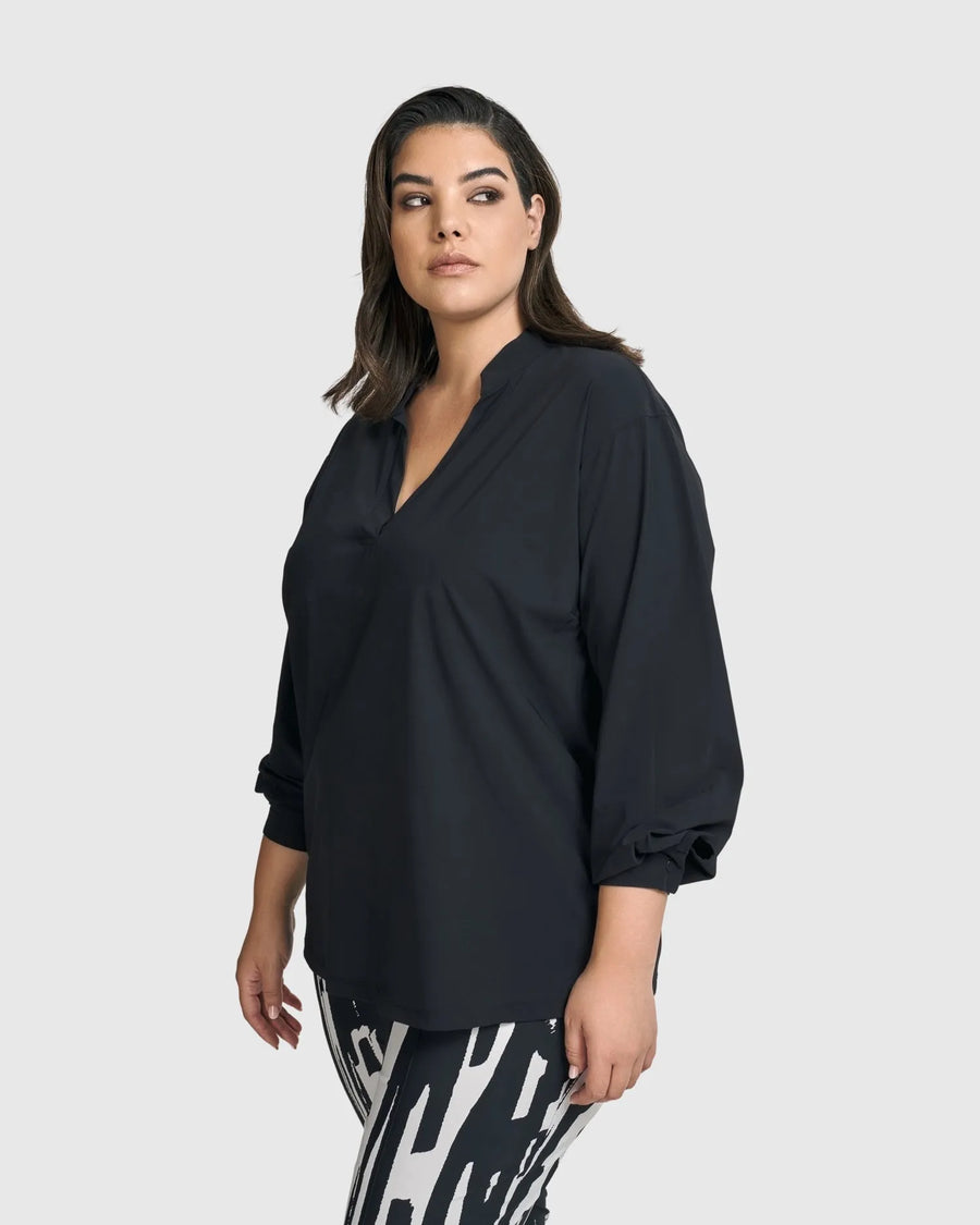 Urban Muff Pullover Top, Black main image 1