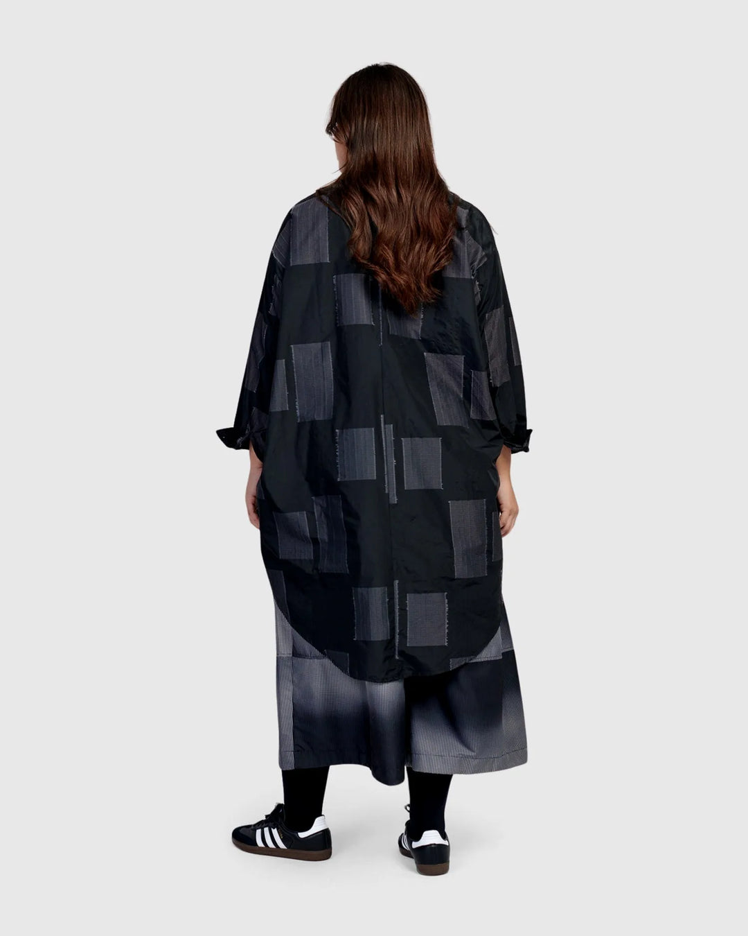 Urban Omni Oversized Tunic Shirt, Squares