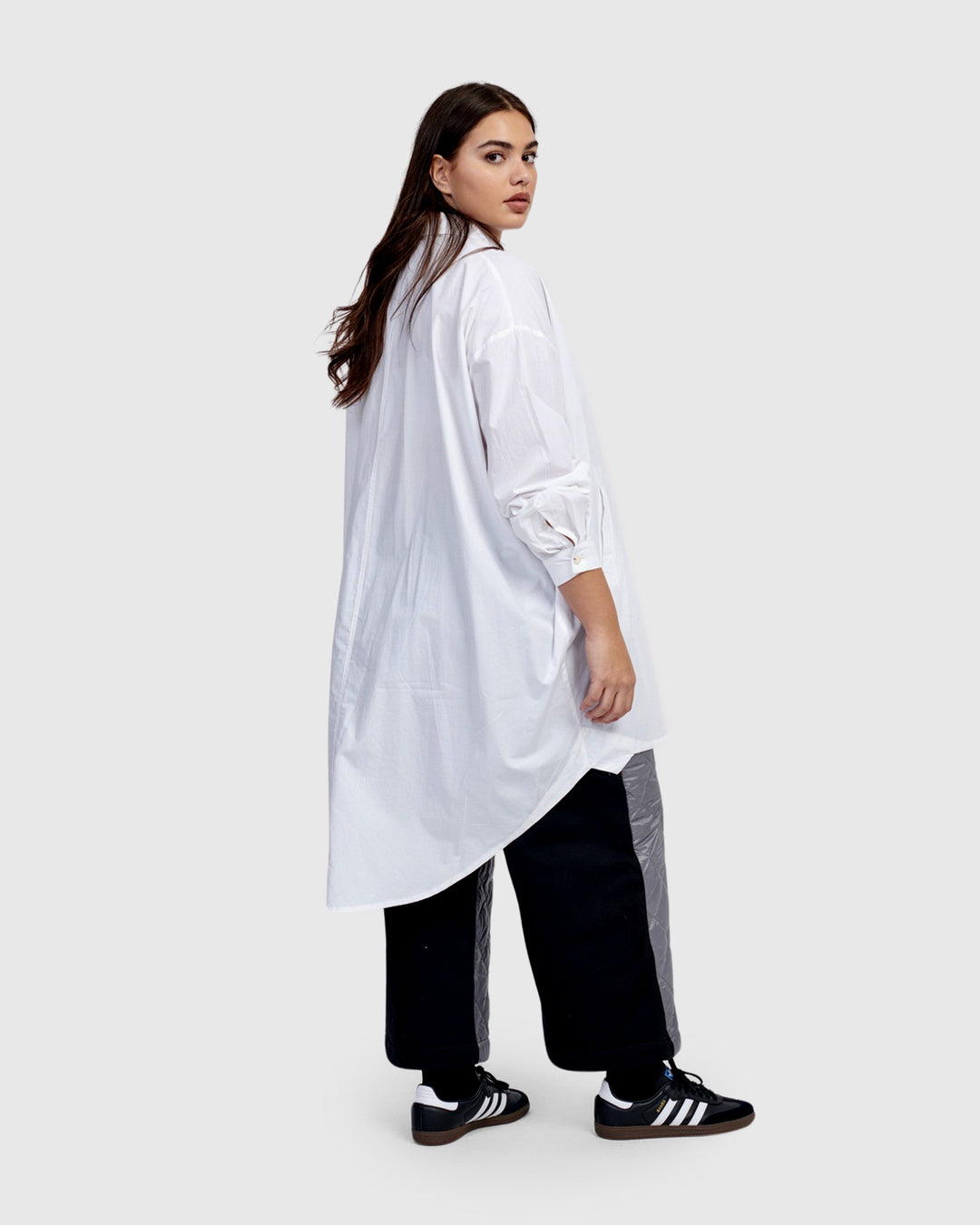 Urban Mystique Oversized Tunic Shirt, White