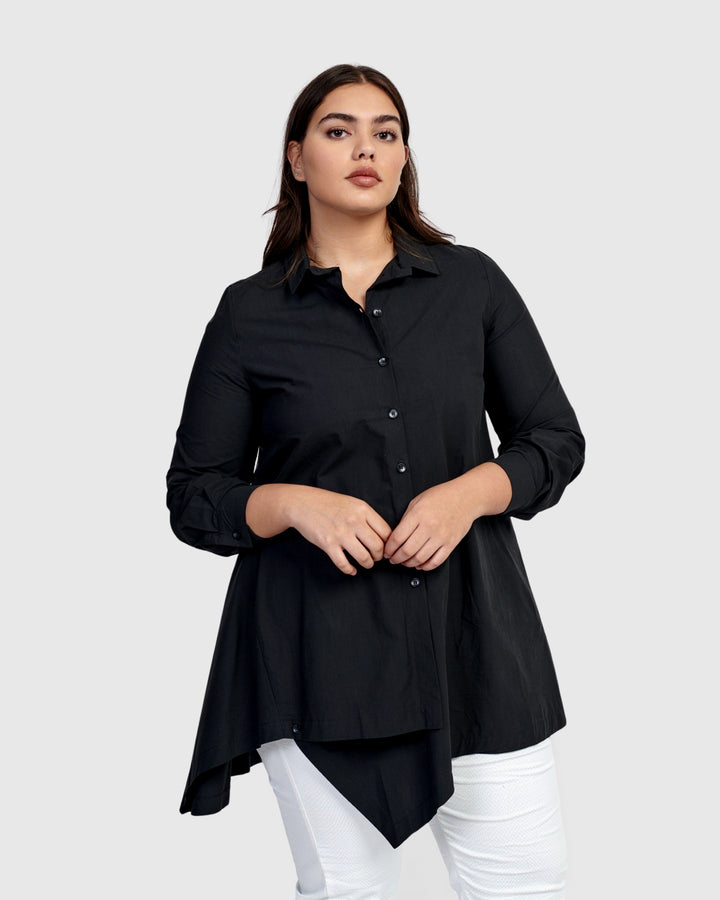 Urban Onyx Tunic Shirt, Black