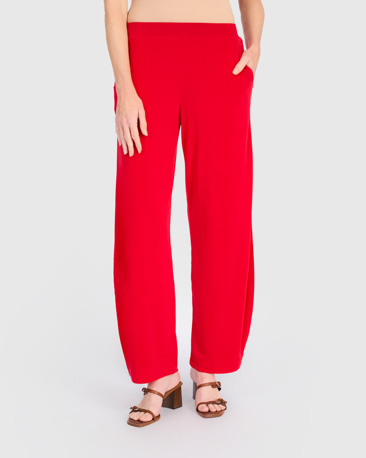 Essential Slinky Flow Pants, Red