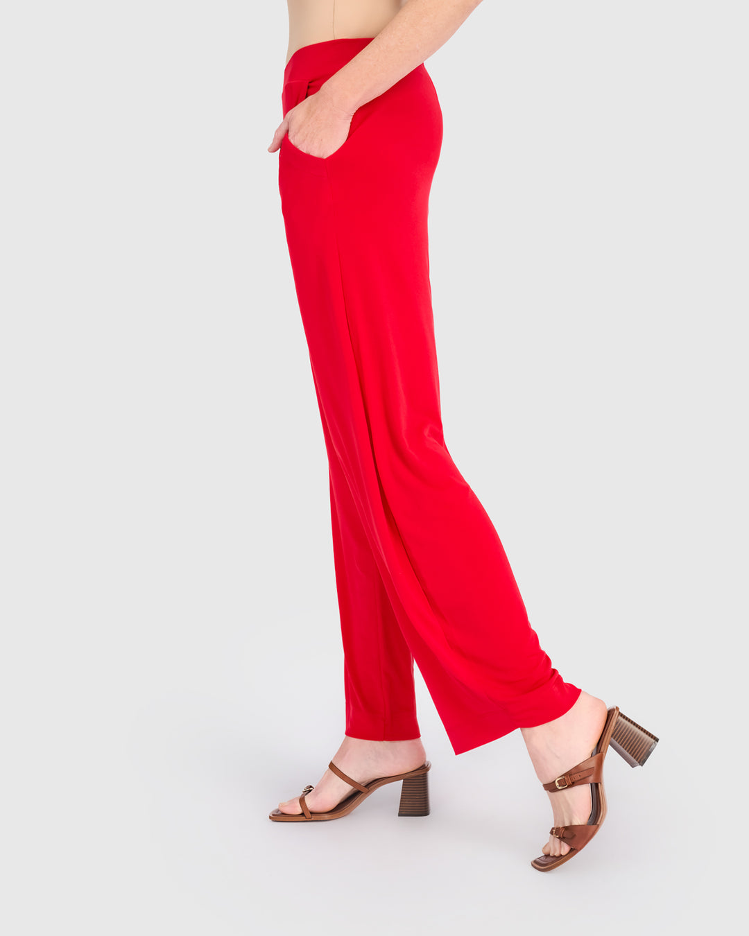 Essential Slinky Flow Pants, Red