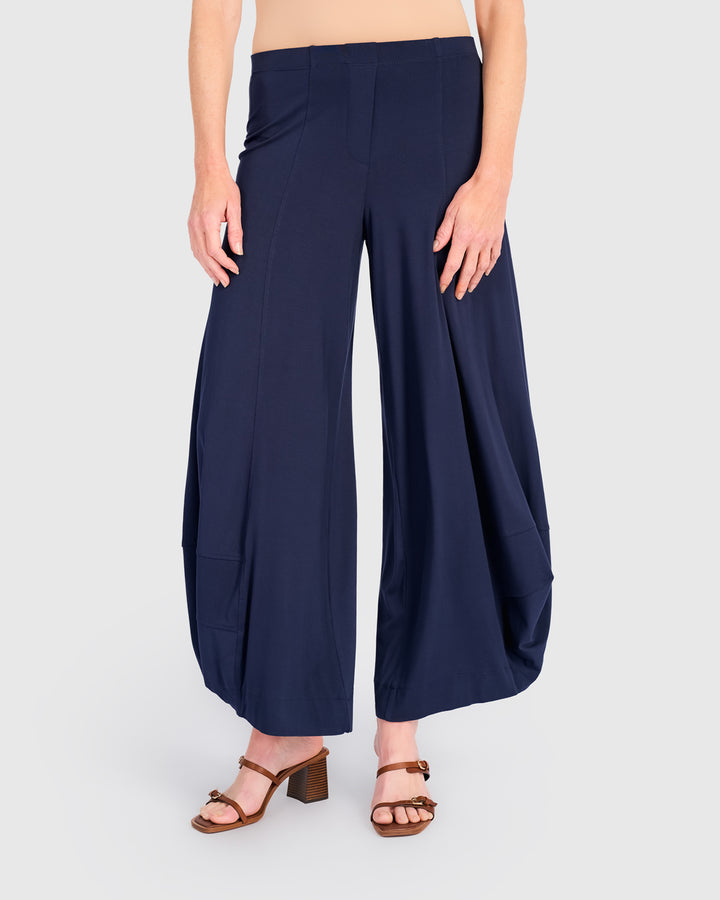 Essential Punto Pants, Navy