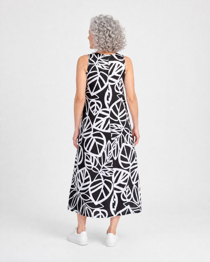Fronda A-line Midi Dress, Mono