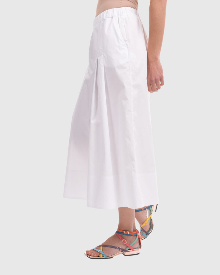 Cara Culotte Pants, White