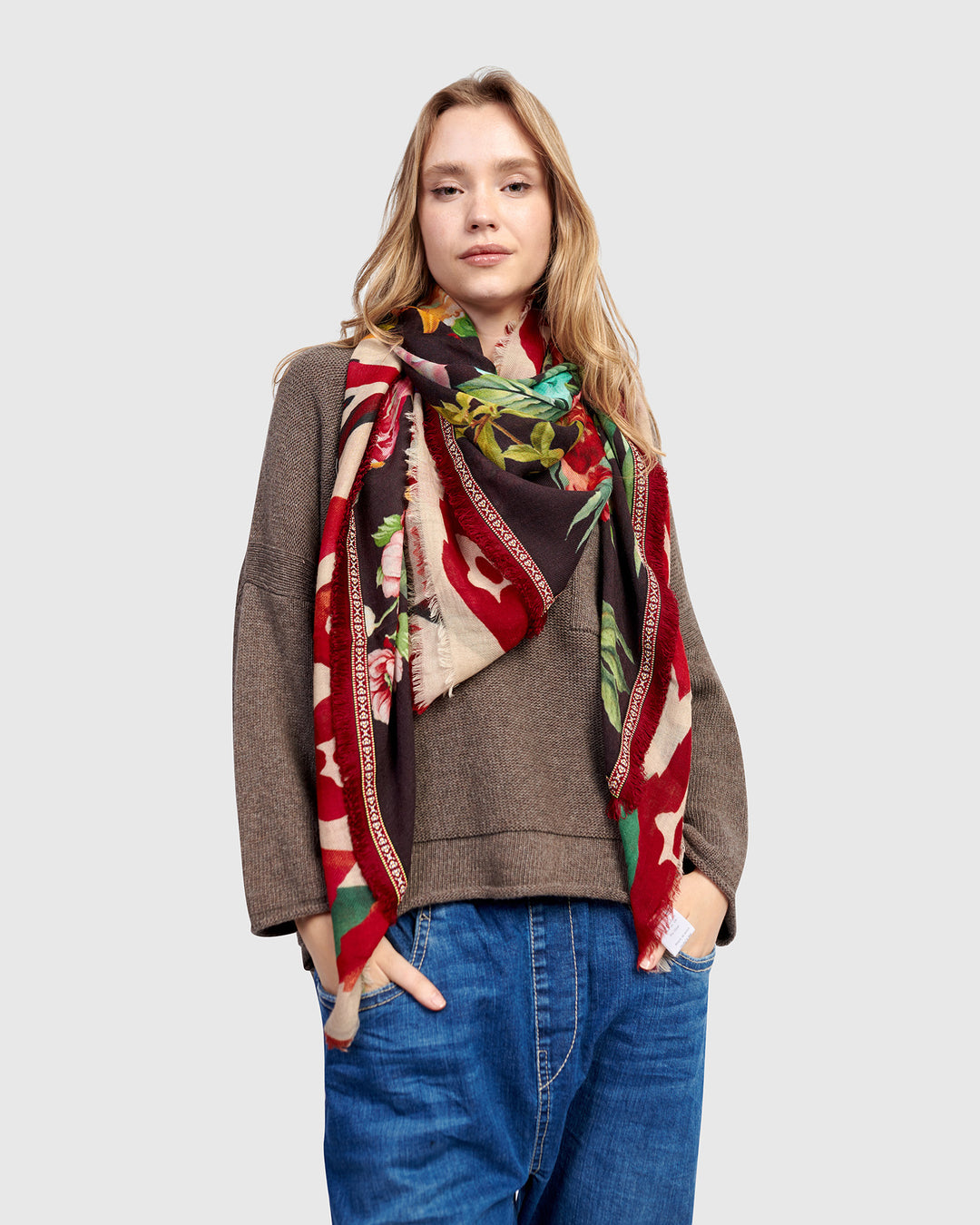 Marquetta Scarf, Floral