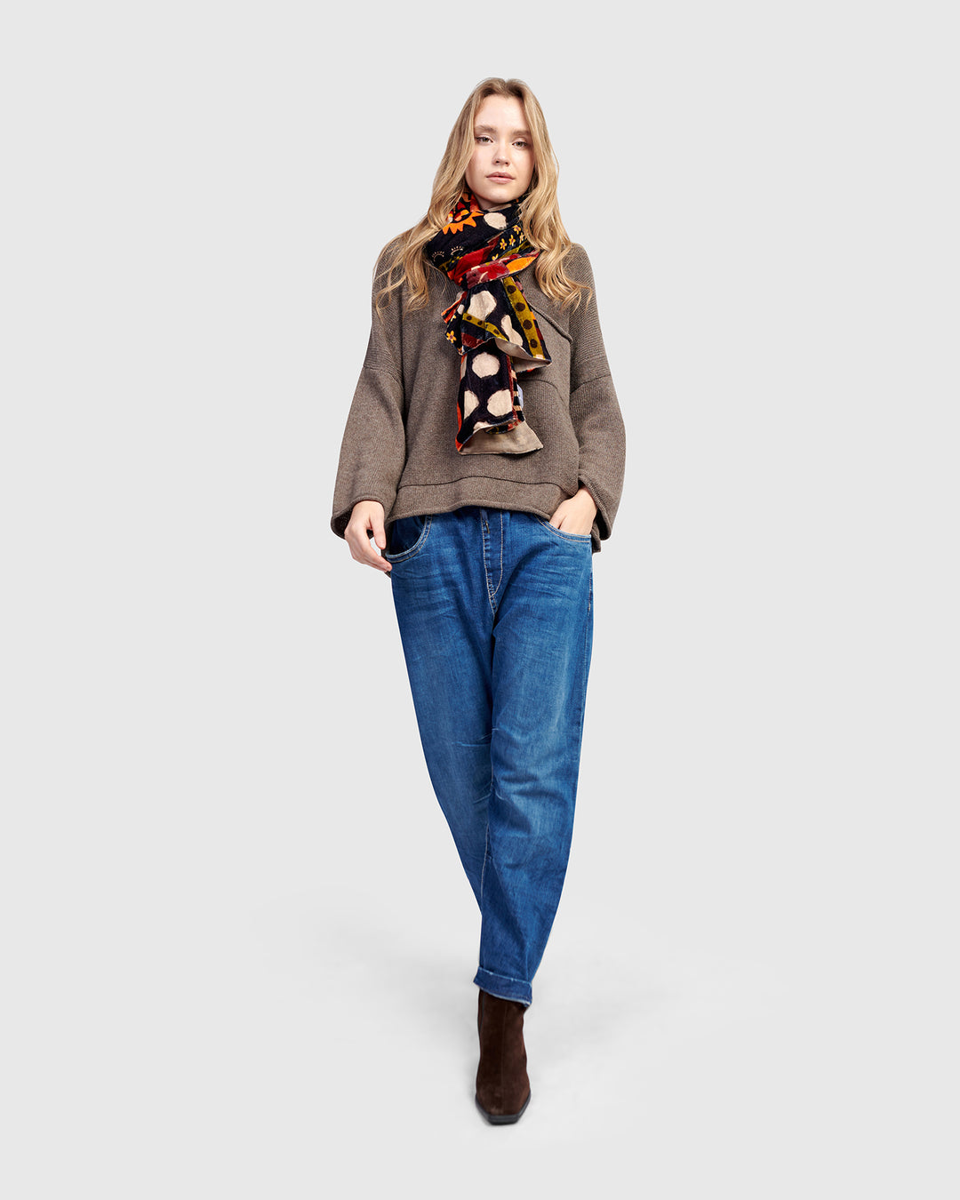 Basis Pullover Sweater, Brown