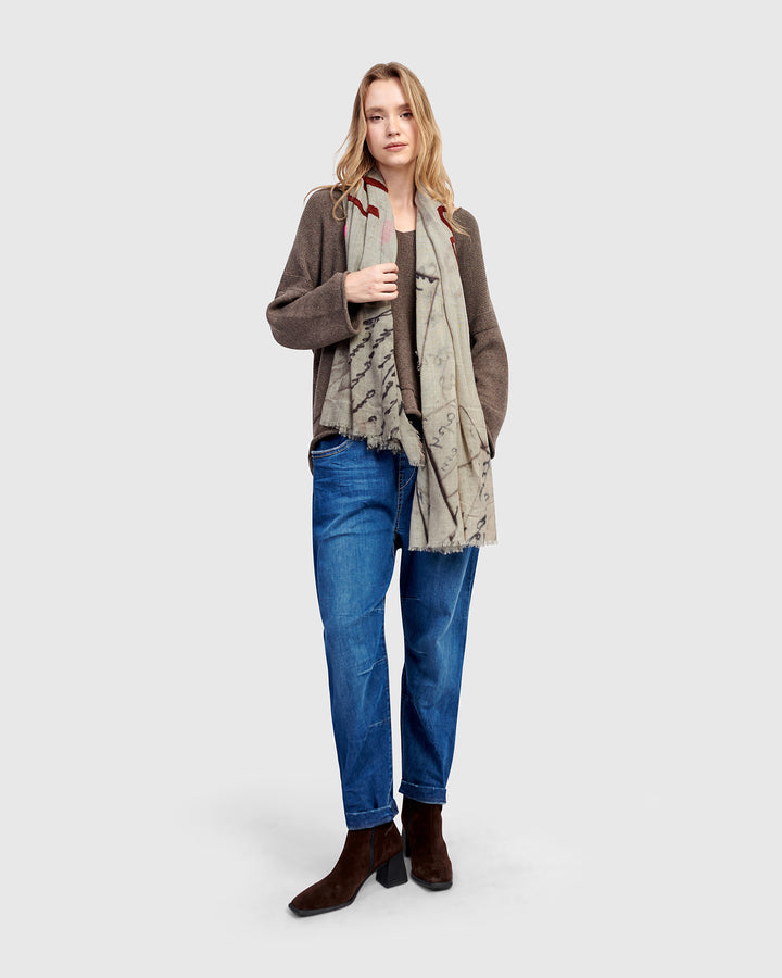 Dance the Blues Scarf, Grey