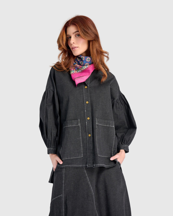 Annie Handkerchief, Pink/Navy Multi