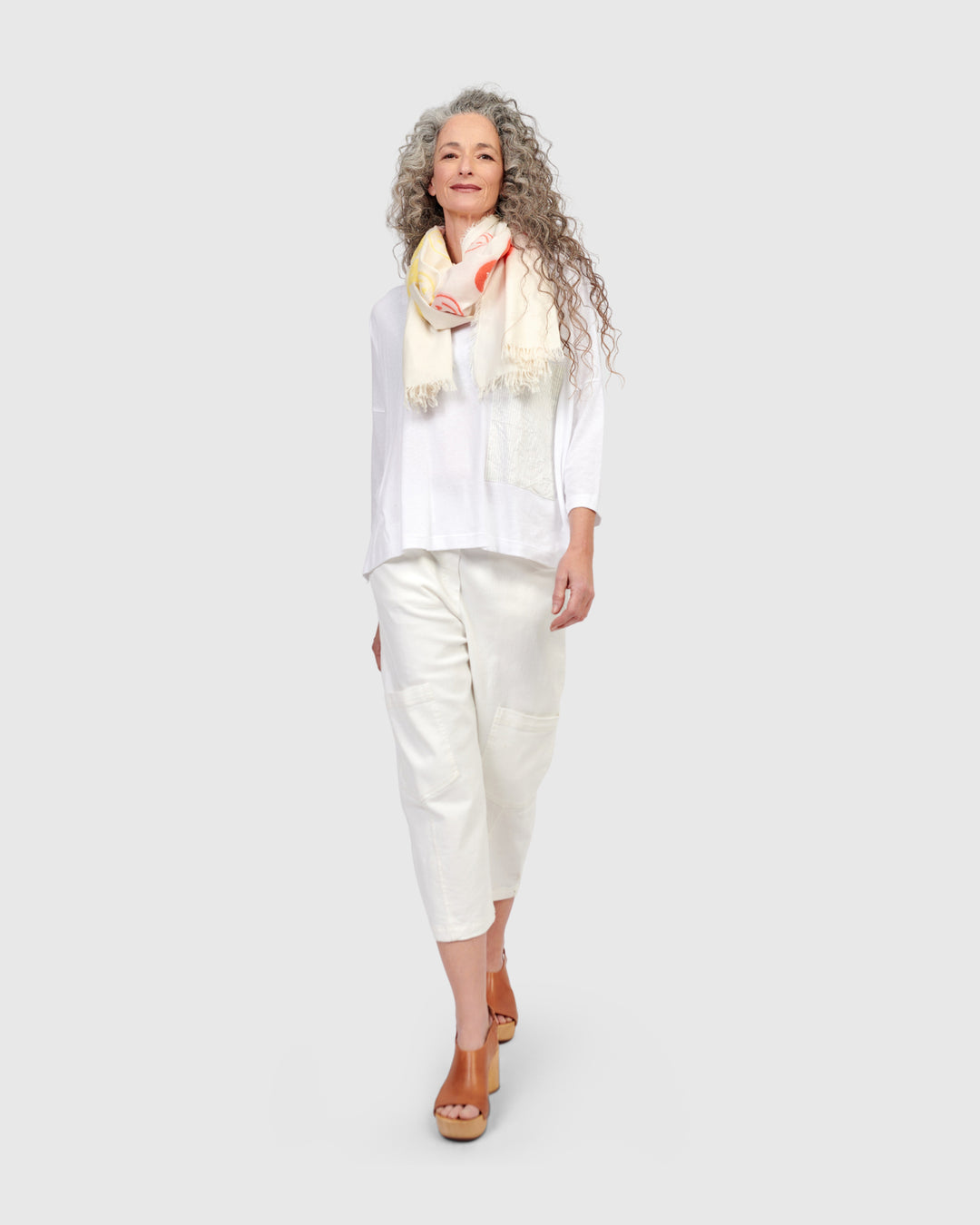 Palma Capri Pants, White