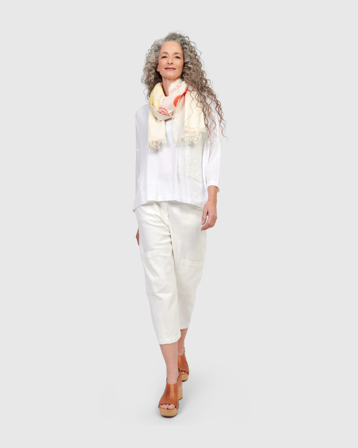 Palma Capri Pants, White